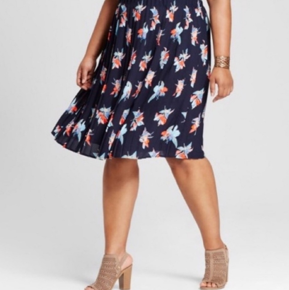Pleated Skirt beautiful print